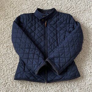 Ralph Lauren Girls Quilted Jacket Navy Blue Size M (8/10)